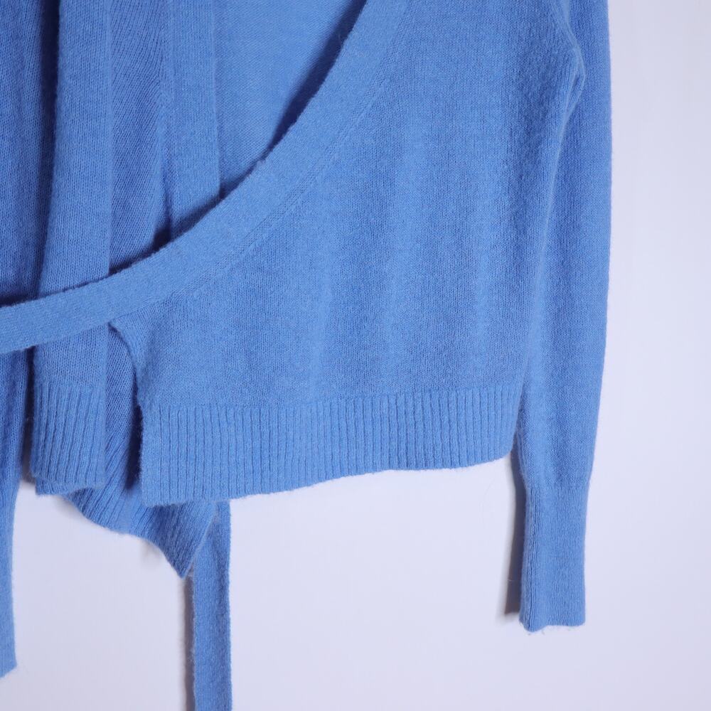 EVERLANE Alpaca Wrap Sweater Heritage Blue Long Sleeve Women's XS - Picture 5 of 10
